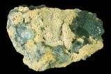 Stepped Green Fluorite Crystals on Quartz - China #142389-2